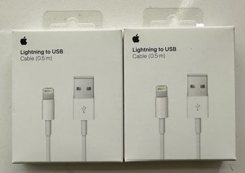 Apple Lightning to USB Cable (0.5 m) – Brand New Sealed