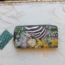 Zipper Zebra Wallet