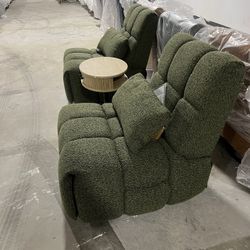 2 PCS CHITA Power Recliner Chair for living Room, Swivel Rocker Recliner Sofa with Lumbar Support, $450 Brand New in box  Warehouse Address: 2745 Boon
