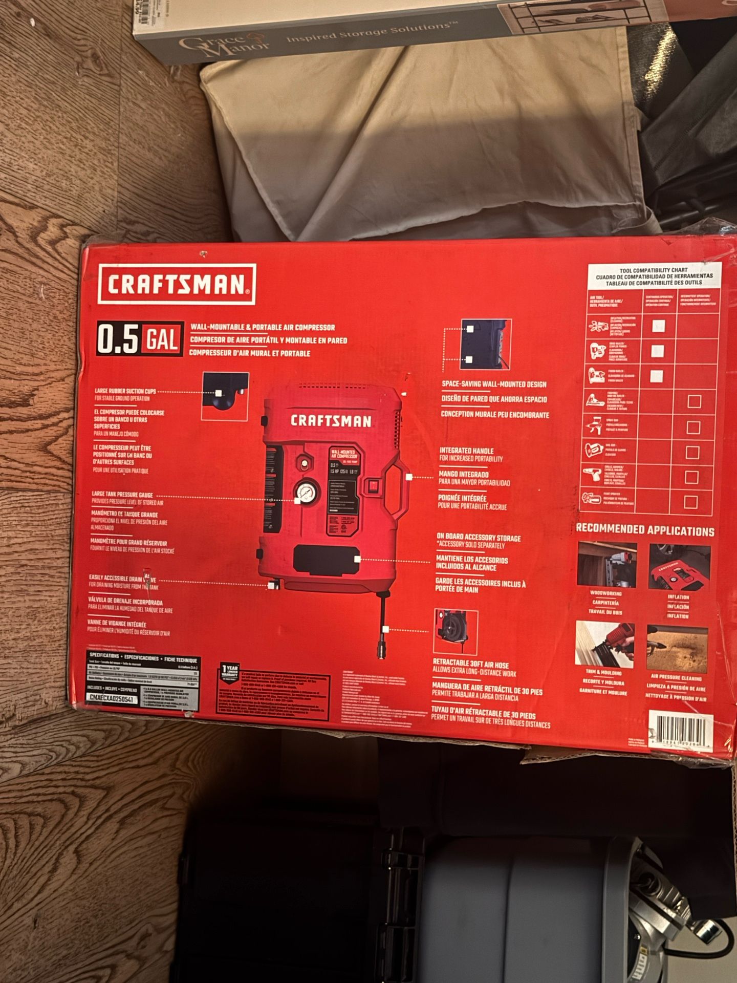 🔧 NEW Craftsman 0.5 Gallon Portable Air Compressor – Never Used! with attachment set 🔧