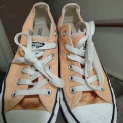 Size 5 M/7 W Converse All Star Peach Low Profile Tennis Shoes