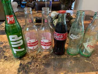 6 soda bottles