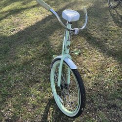Light Green Huffy Beach Cruiser