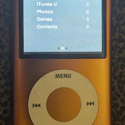 📱 Apple iPod Nano 5th Gen – 16GB Orange w/ Video Camera 