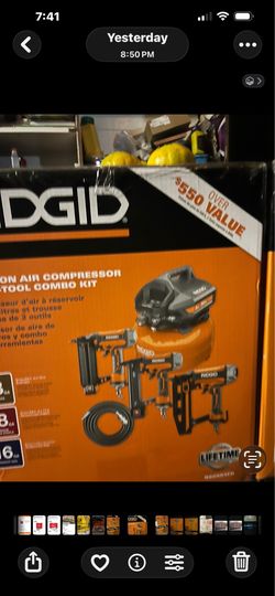 Air compressor with 3 guns