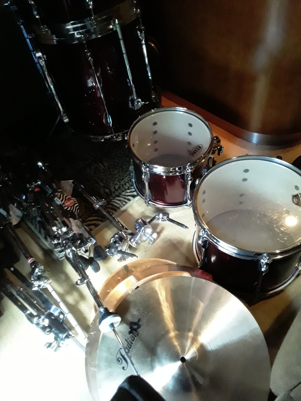 Tama 5 piece brand new drum set including Hardware and symbols and seat