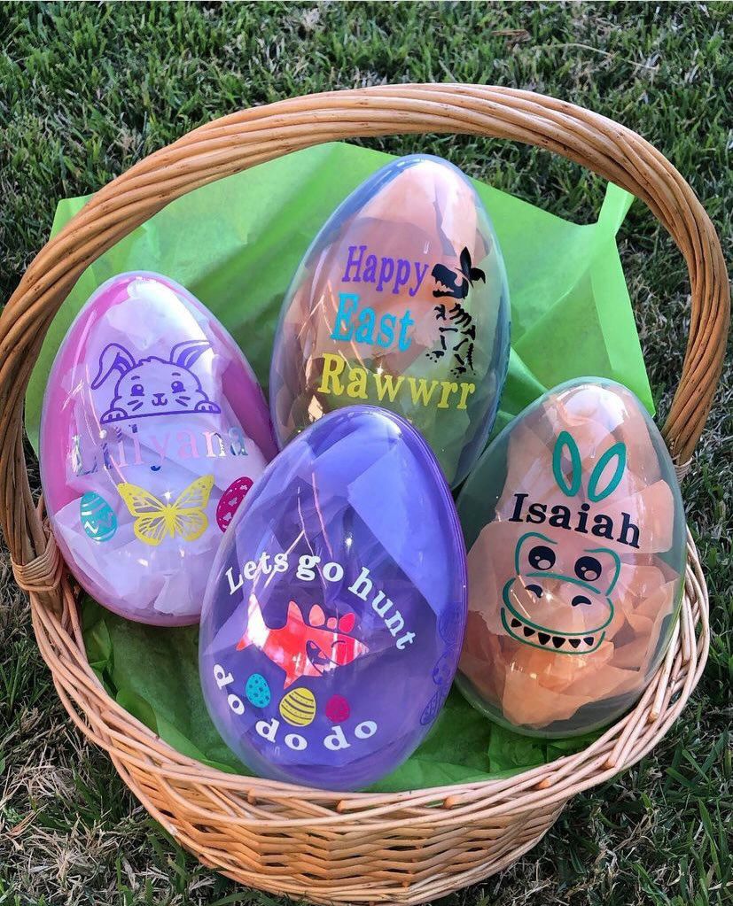 Jumbo Personalized Eggs-Easter Ideas