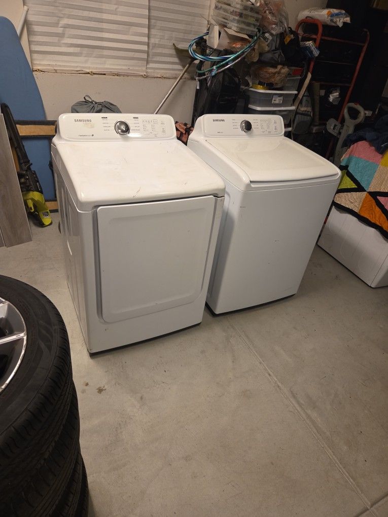 Samsung Washer, And Electric Dryer