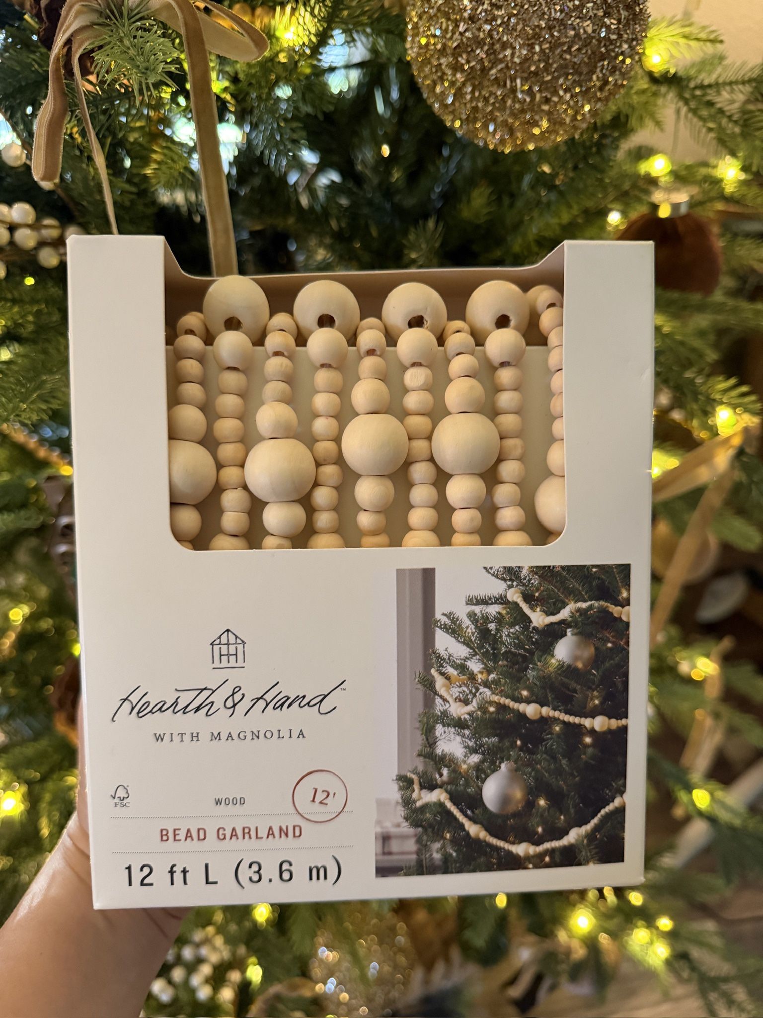 Bead Garland Christmas New In Box 