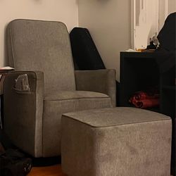 Rocking Chair And Matching Ottoman 