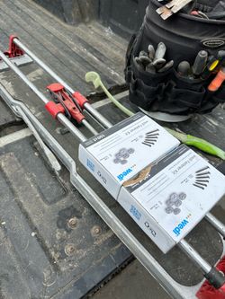 Tile slide cutter, full box of wedi screws and a half box