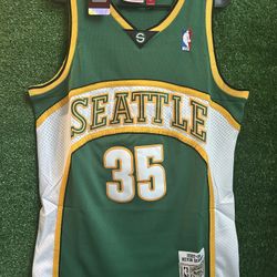 KEVIN DURANT SEATTLE SUPERSONICS MITCHELL & NESS JERSEY BRAND NEW WITH TAGS SIZES MEDIUM, LARGE AND XL AVAILABLE