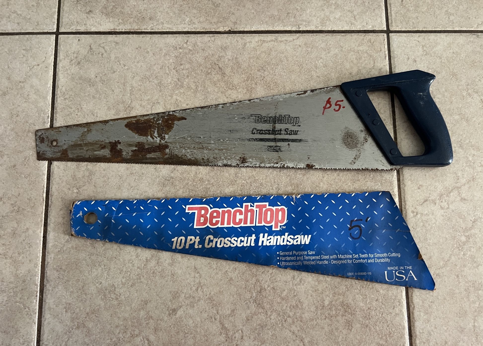 BenchTop 10 Pt. Crosscut Handsaw from Kmart's house brand