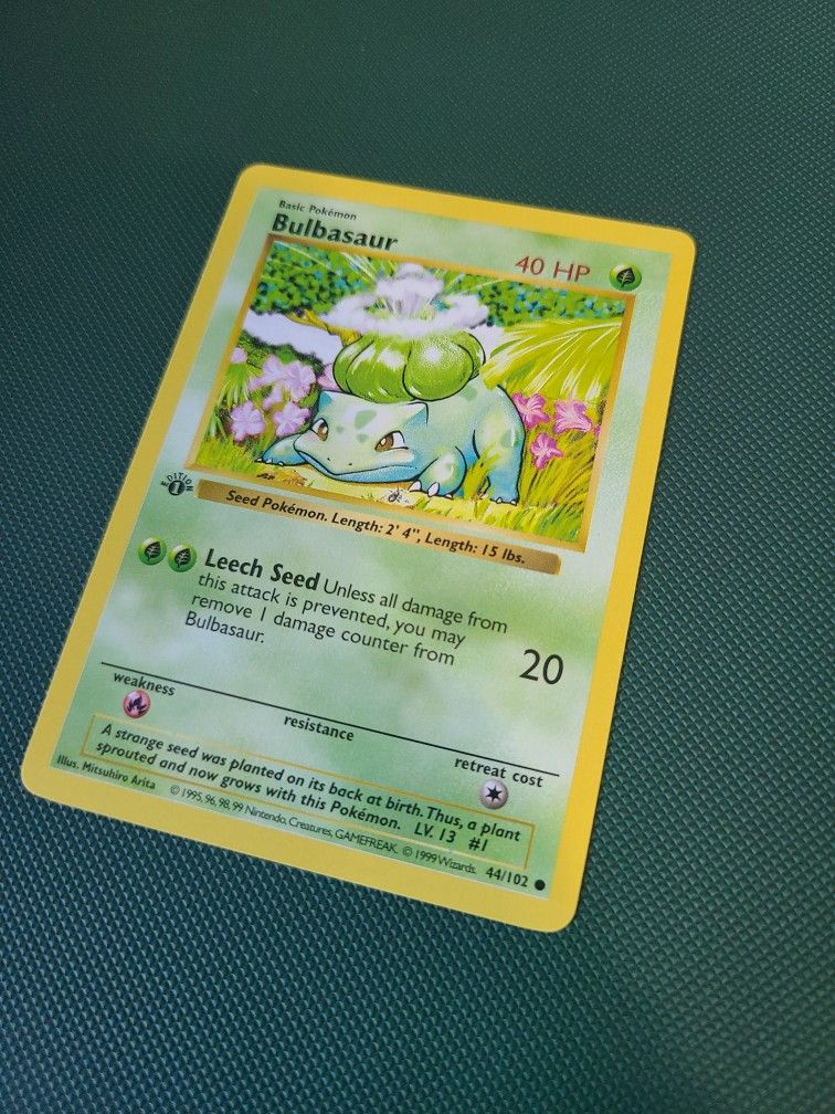 Shadowless 1st Edition Bulbasaur #44 (1)