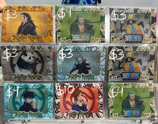 One Piece & Jujitsu Kaisen Cybercel Cards