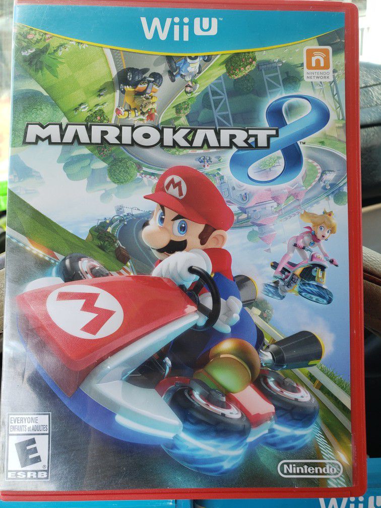 3 Wii U Games Mario Kart 8,super Smash Bros,super Mario 3d World