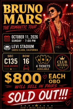 The Romantic Tour- Bruno Mars