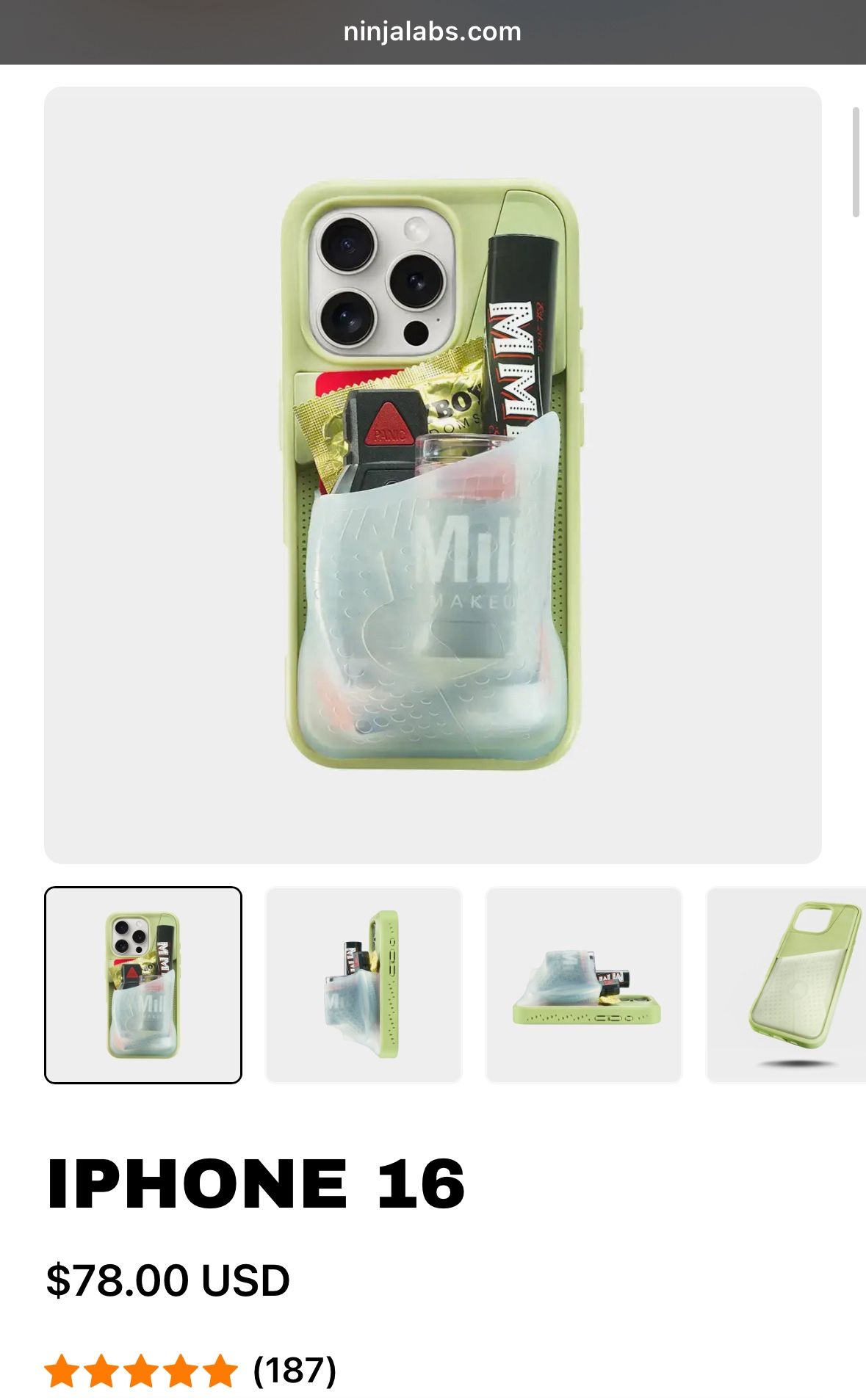 Iphone 16 pro max case by Ninja labs