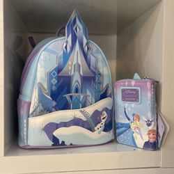 Frozen Loungefly Back Pack And Wallet