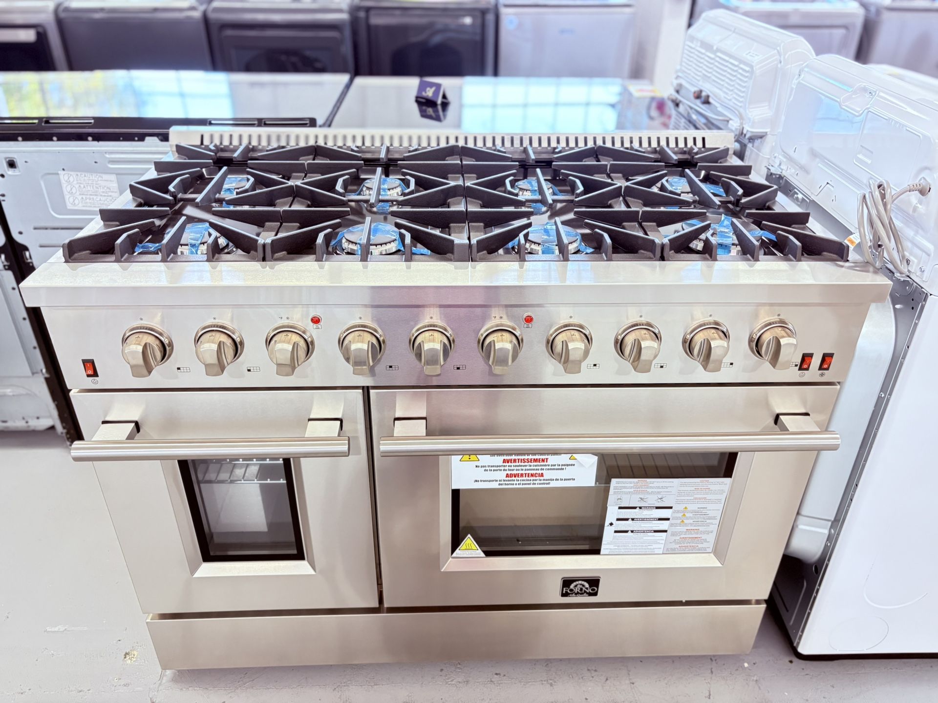 FORNO 48” Range Slide-In / 2 Years Warranty