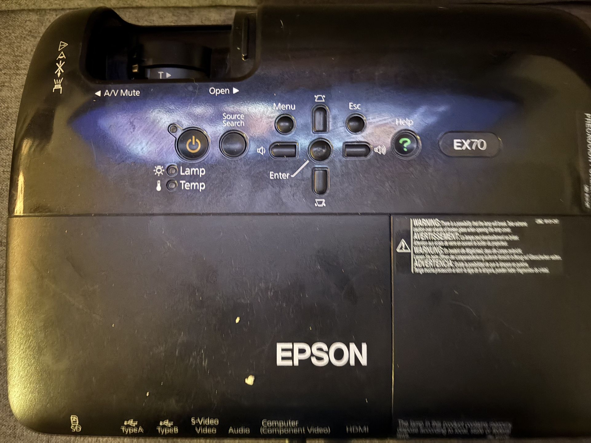 Epson Projector + High-Quality Projector Screen – Perfect for Home Theater 🎬 By