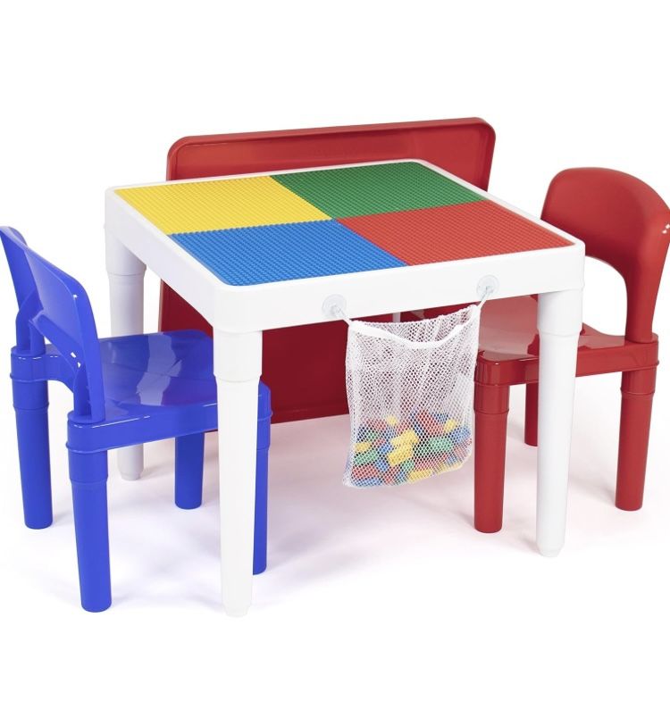 Kids Lego Table With 4 Chairs