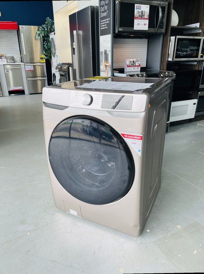NEW Samsung Champagne Front Load Steam Washer WF45RAC for Sale in