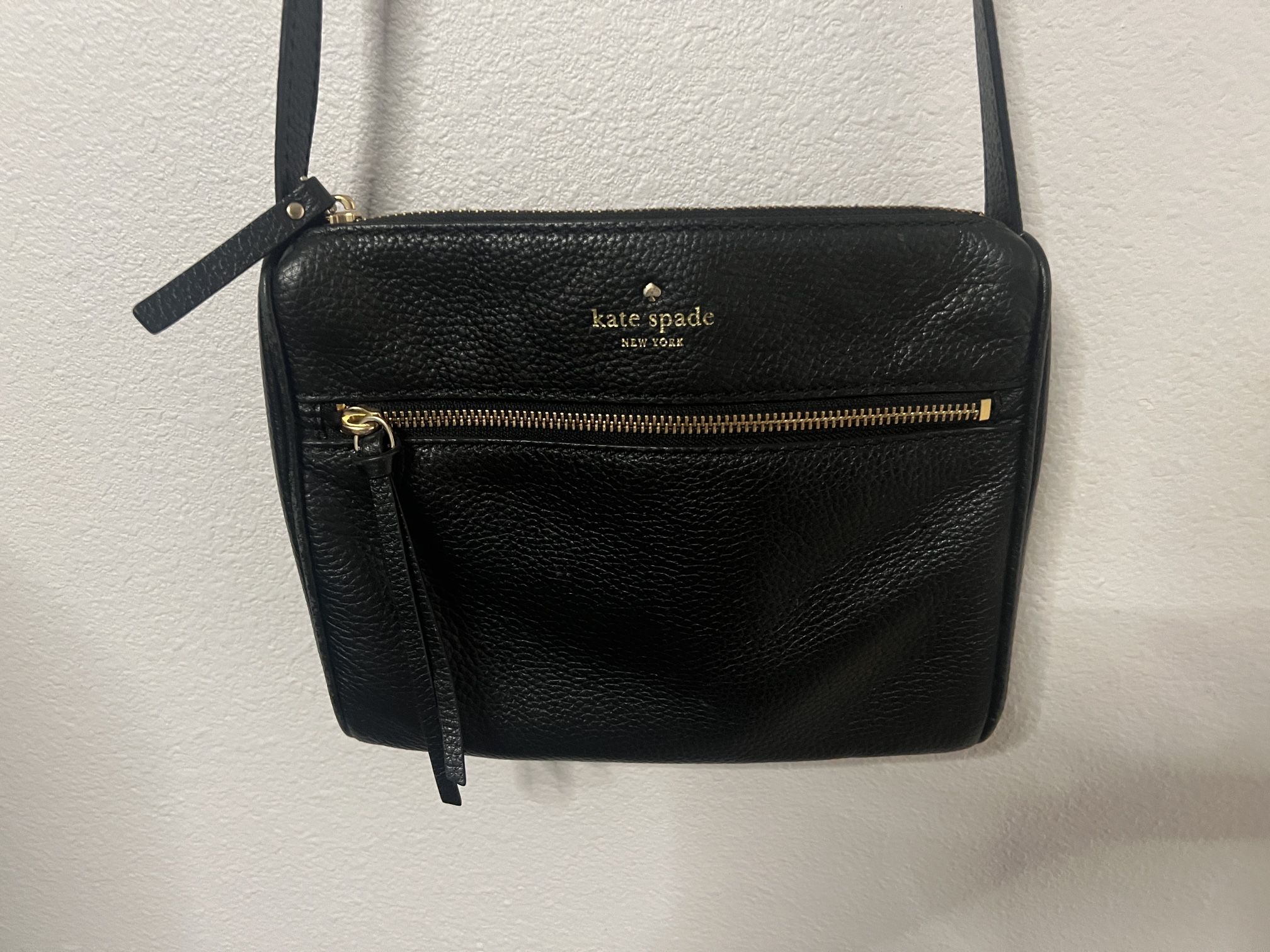 Kate Spade All Black Cross Body Purse 