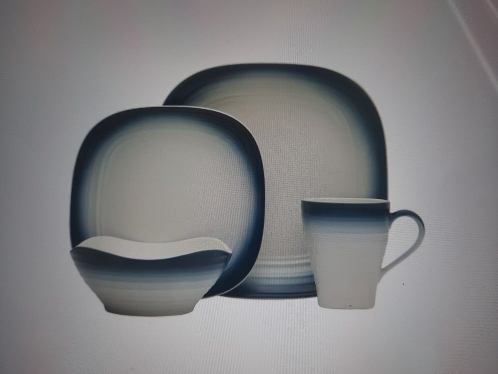 Mikasa Blue Swirl Dinnerware