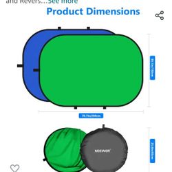 Double Sided Green Screen / Blue Screen Backdrop