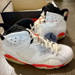 Air Jordan 6 Retro White Infrared (US Men 9)