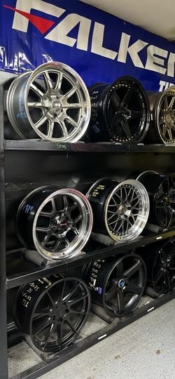 COMPACT CAR WHEELS AND TIRES $40 DOWN