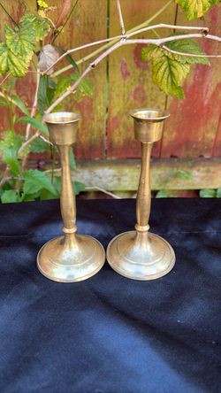 Brass candle holders