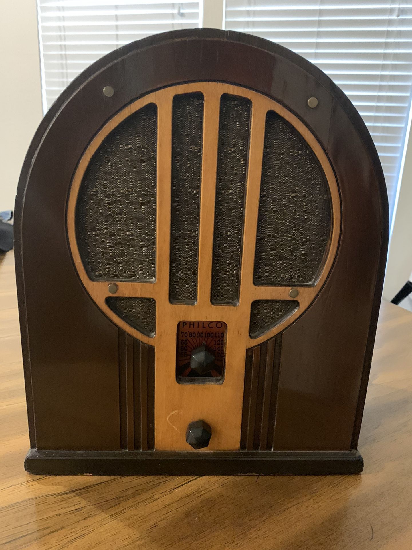Unique Philco radio.