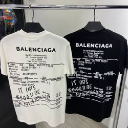 B.alenciaga T Shirt 👕. All Sizes Available . COLOR BLACK ONLY .Local Delivery And Pickup Available 