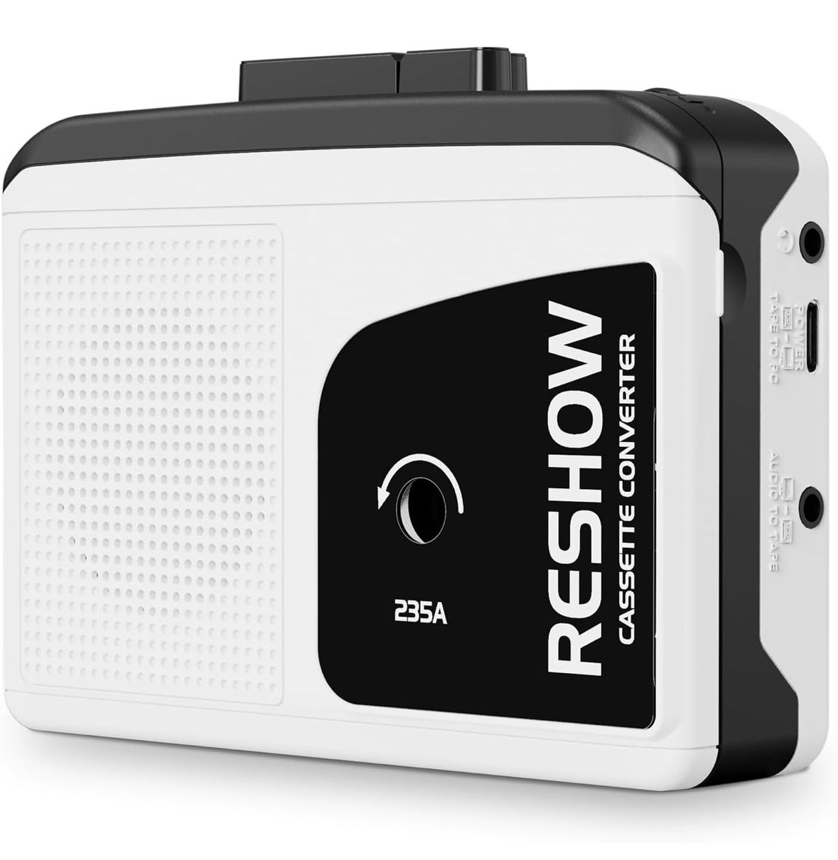 Reshow Portable Cassette Recorder Player with Built-in Speaker and Headphone Jack, USB C Cassette to MP3 Converter New
