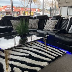 Three Piece Sectional Black