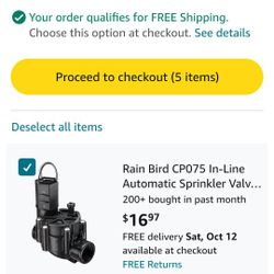 Rain Bird Inline Automatic Sprinkler Valve
