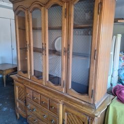 Vintage Cedar China Cabinet