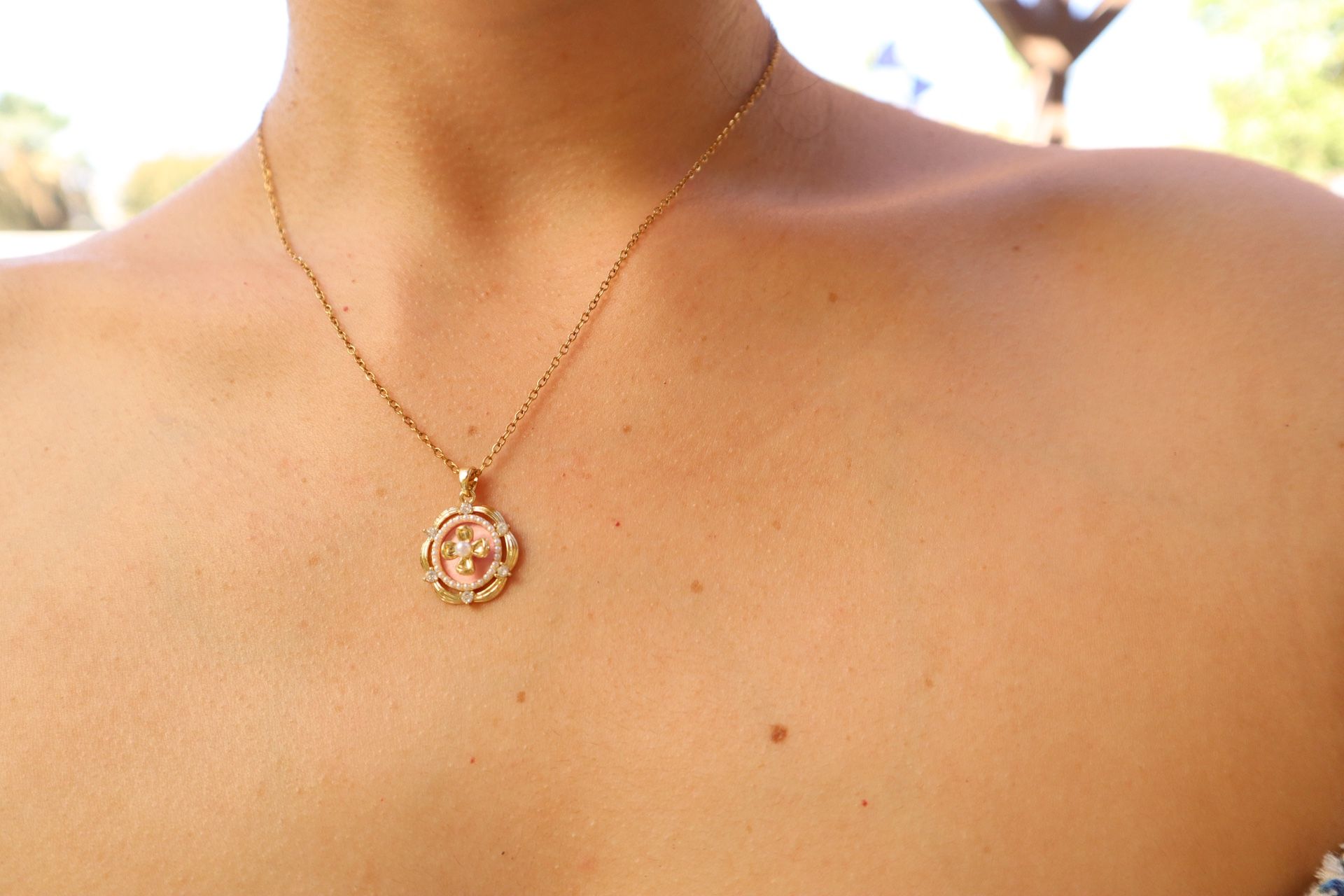 Perfect Pink Pearl Necklace (Magnetic)