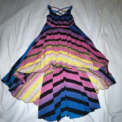Truly Me Colorful Sleeveless Dress Kids Girls 10 A025