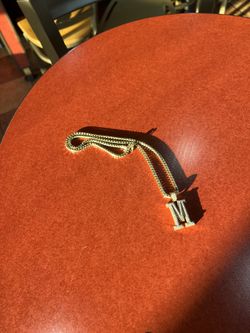 Solid 10kt Gold Chain With Diamond Charm 