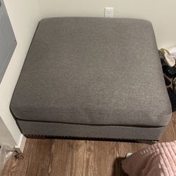 Gray Ottoman 