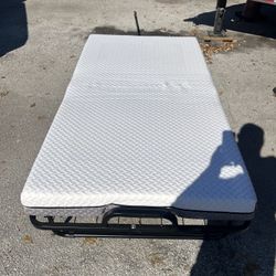 Twin Folding Bed Soft Foam Mattress Never Used