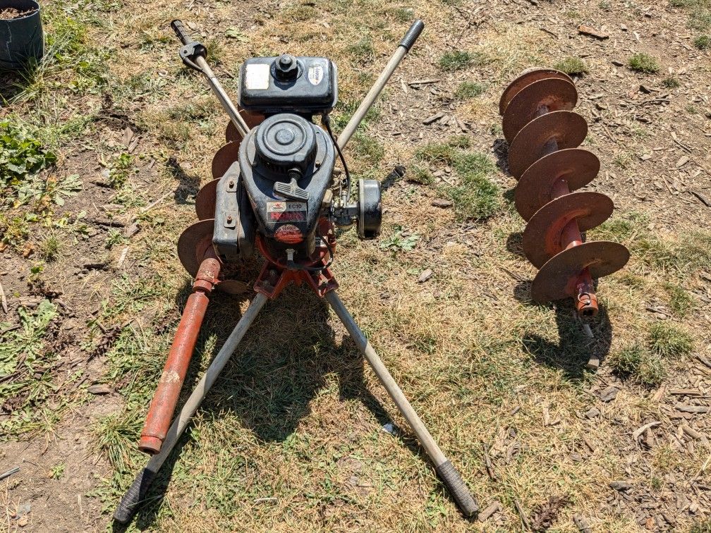 General Equipment Company Model 342F Post Hole Auger 8" And 10"