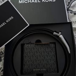 Men’s Mk Wallet With Belt 
