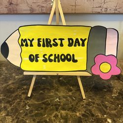My First day Of School Banner