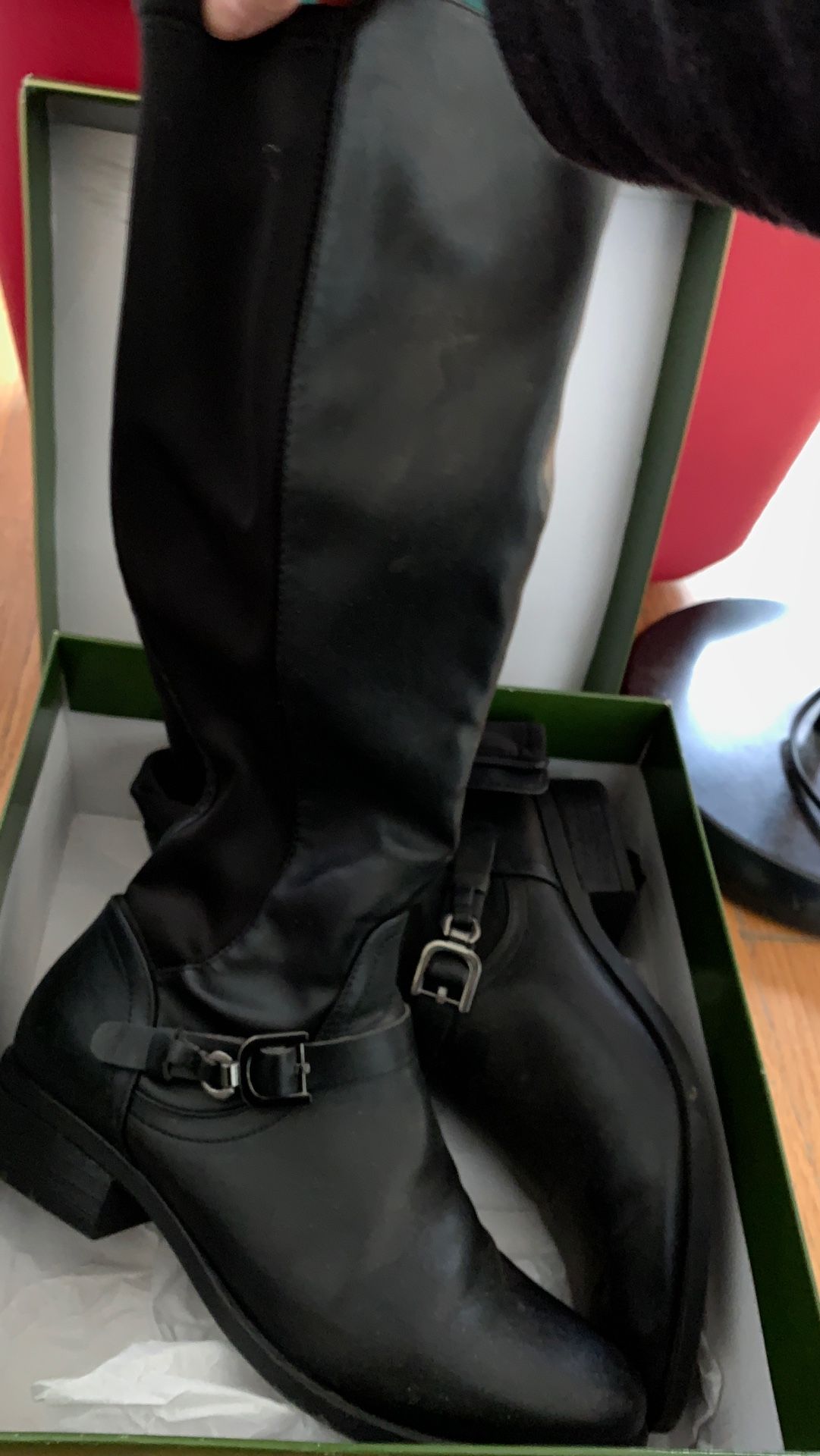 Knee High Riding boots Size 10 Black