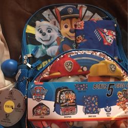 Paw Patrol Back Pack $10 Retails For 16
