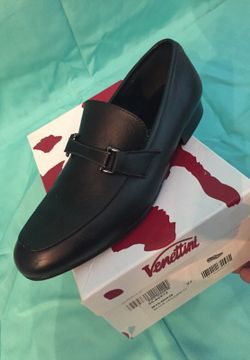 Boys Venettini Black Dress Shoe